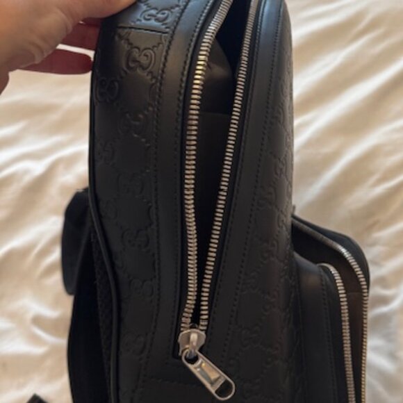Gucci Signature Pocket Backpack – Large Guccissima Leather, Authentic w/Cards - Picture 5 of 5